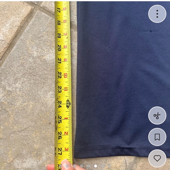 Navy Blue Sweatpants with White Stripes - Picture 5 of 6